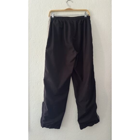 BROOKS Size XS Womens BLK Stretch Waist Pull On Leg Zip Windproof Track Pants - Picture 7 of 15